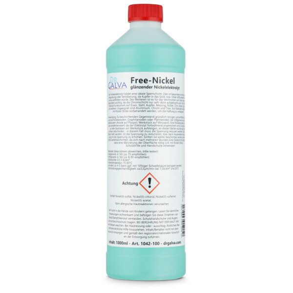 Free-Nickel - Bright nickel plating solution