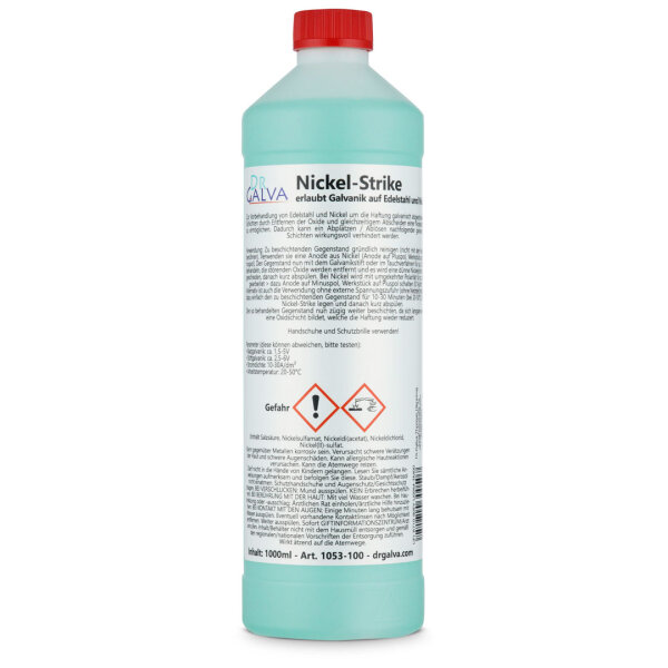 Nickel-Strike - pretreatment of stainless steel and nickel, electroplating activator